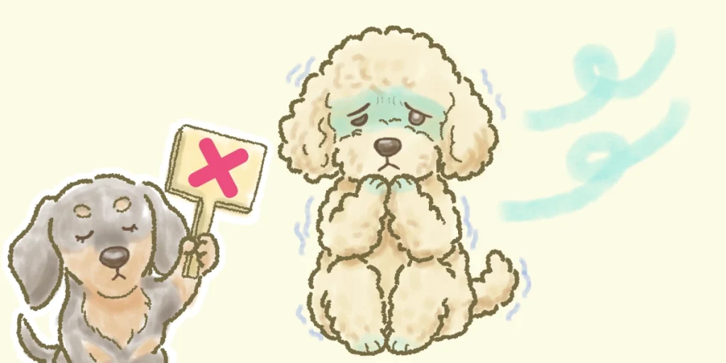 寒い環境に曝露している様子